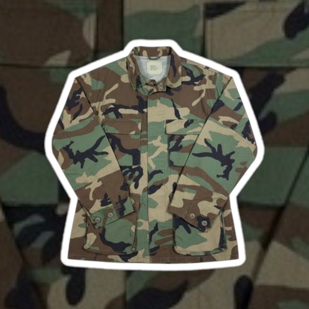 US Army BDU Jacket M/Regular Woodland Camo Combat Pattern Selma Apparel 1985